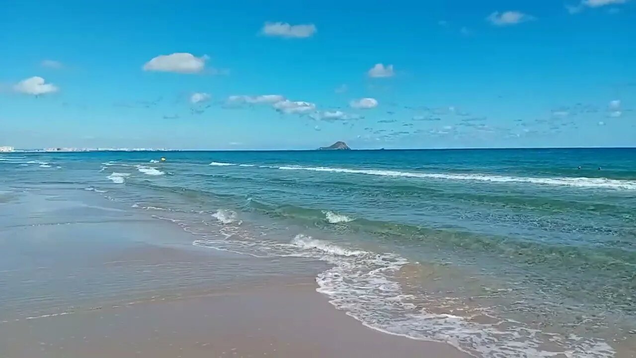 Beach ASMR: The Mediterranean beach in La Manga, Spain / Der Mittelmeer-Strand in La Manga, Spanien