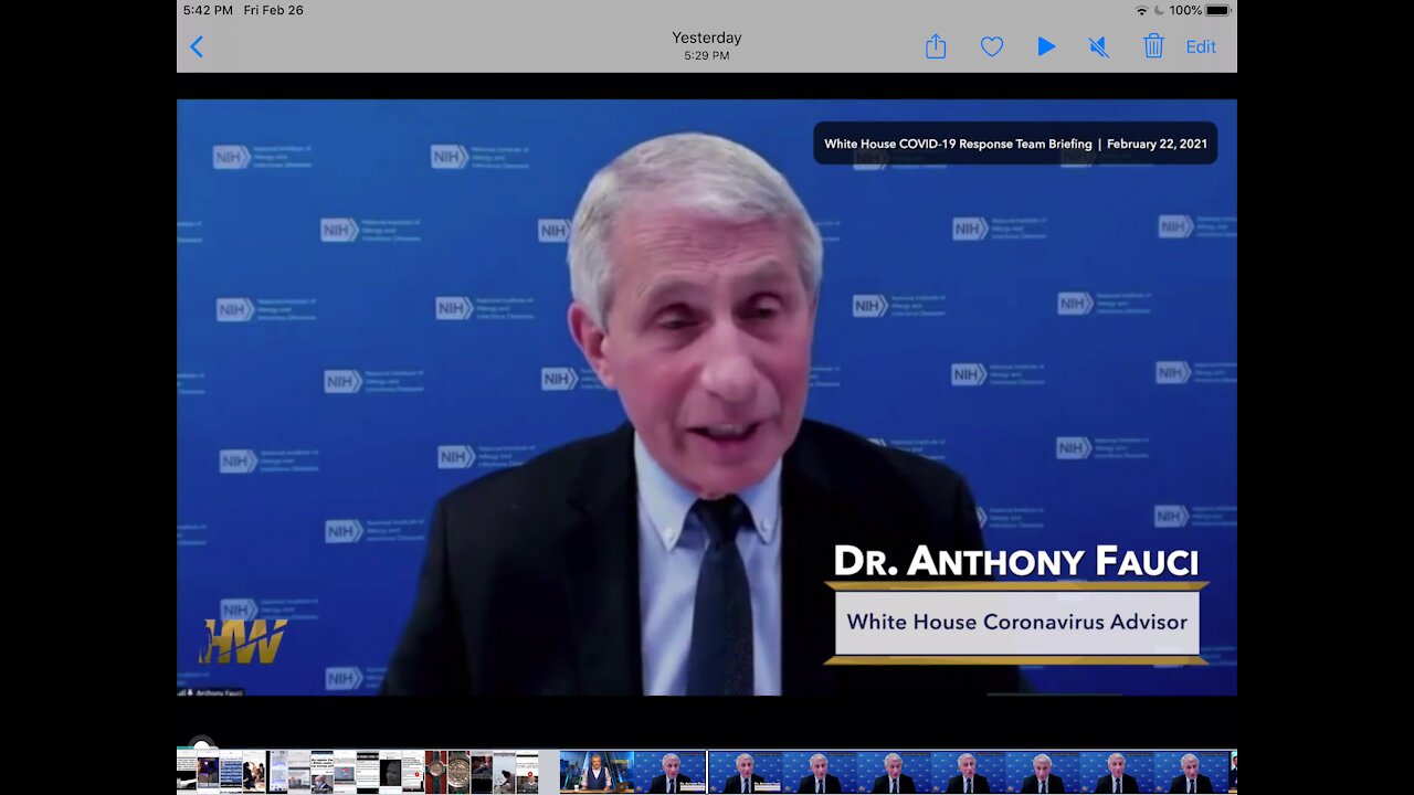 FAUCI WANTS MASKS INDEFINITELY - ADMITS CV VAX DOES NOT STOP TRANSMISSION