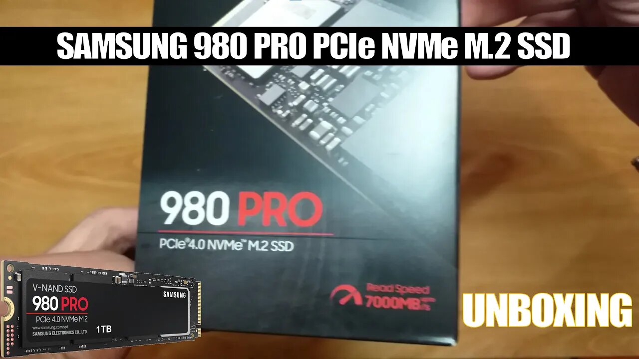 SAMSUNG 980 PRO PCIe NVMe M.2 SSD - UNBOXING