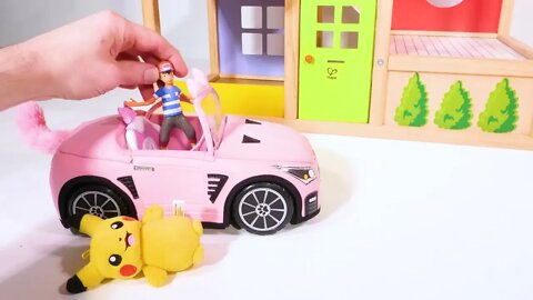 149 3Pokemon get a New House Toy Learning Video! Reading Video for Kids =)