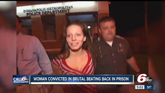 Woman convicted in brutal beating of elderly woman back in prison for drunk driving