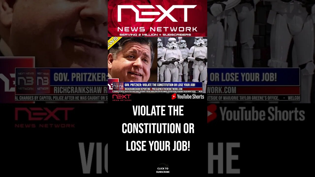 Gov. Pritzker: Violate the Constitution or Lose Your Job! #shorts