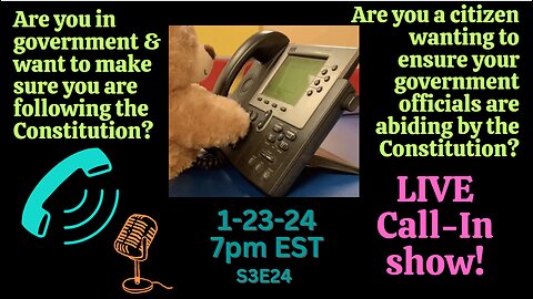 LIVE Call-In Show: Your Constitutional Questions Answered!‍ S3E24
