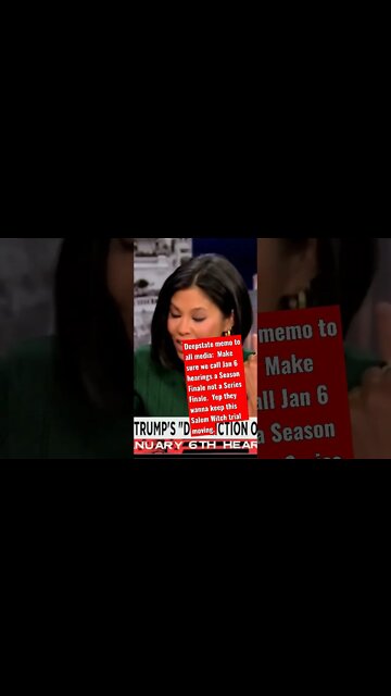 Deepstate memo to all media: Make sure we call Jan 6 hearings a Season Finale not a Series Finale.