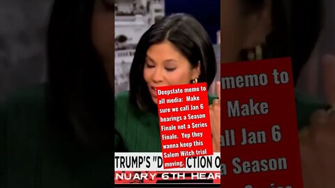 Deepstate memo to all media: Make sure we call Jan 6 hearings a Season Finale not a Series Finale.