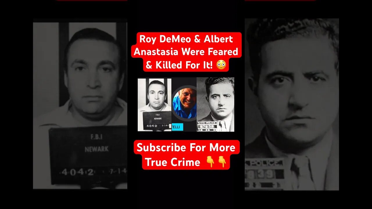 Roy DeMeo & Albert Anastasia Were Feared & Killed For It! 😳 #mafia #hitman #serialkiller #killer