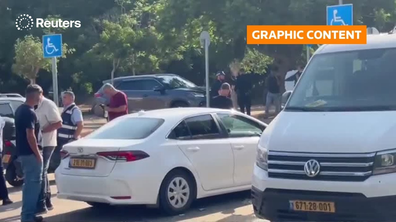 GRAPHIC WARNING: Video shows scene after fatal stabbing in Israel | REUTERS | NE