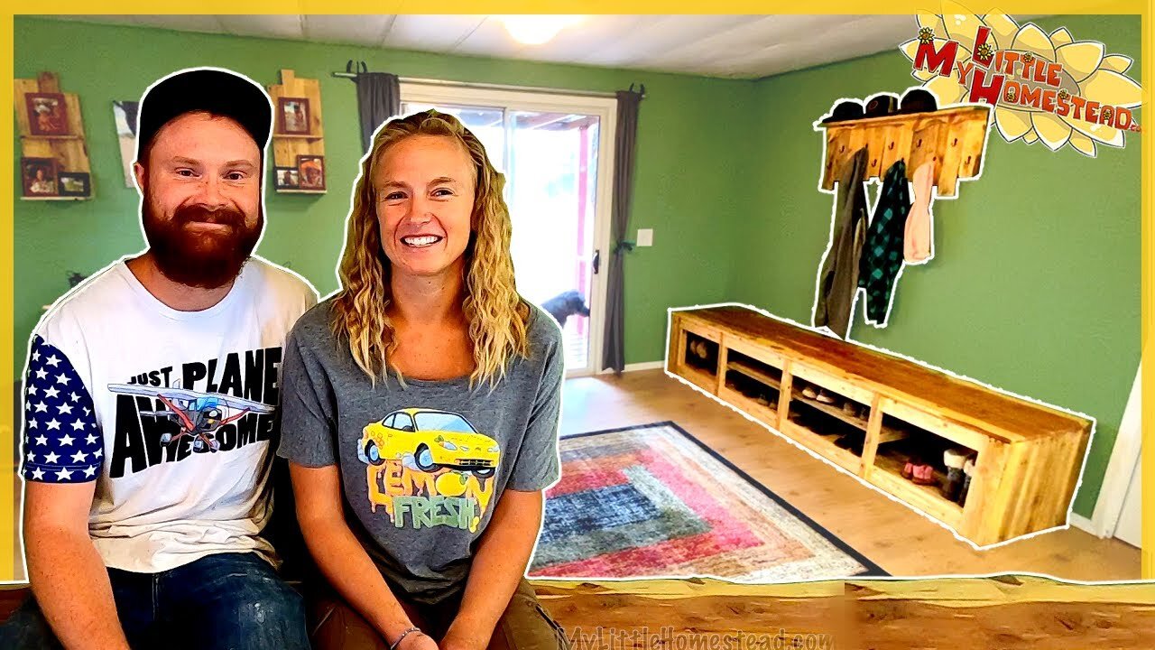 Pallet Wood Bench Complete, Master Bedroom Remodel & Mom & Dad Check In | Weekly Peek Ep251