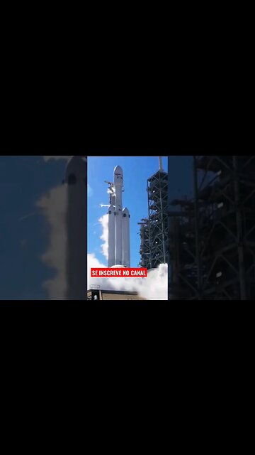 🚀 VEJA A PREPARAÇÃO DO FALCÓN HEAVY ANTES DE PEGAR VÔO PARA O ESPAÇO🚀 CONFIRA#SHORTS