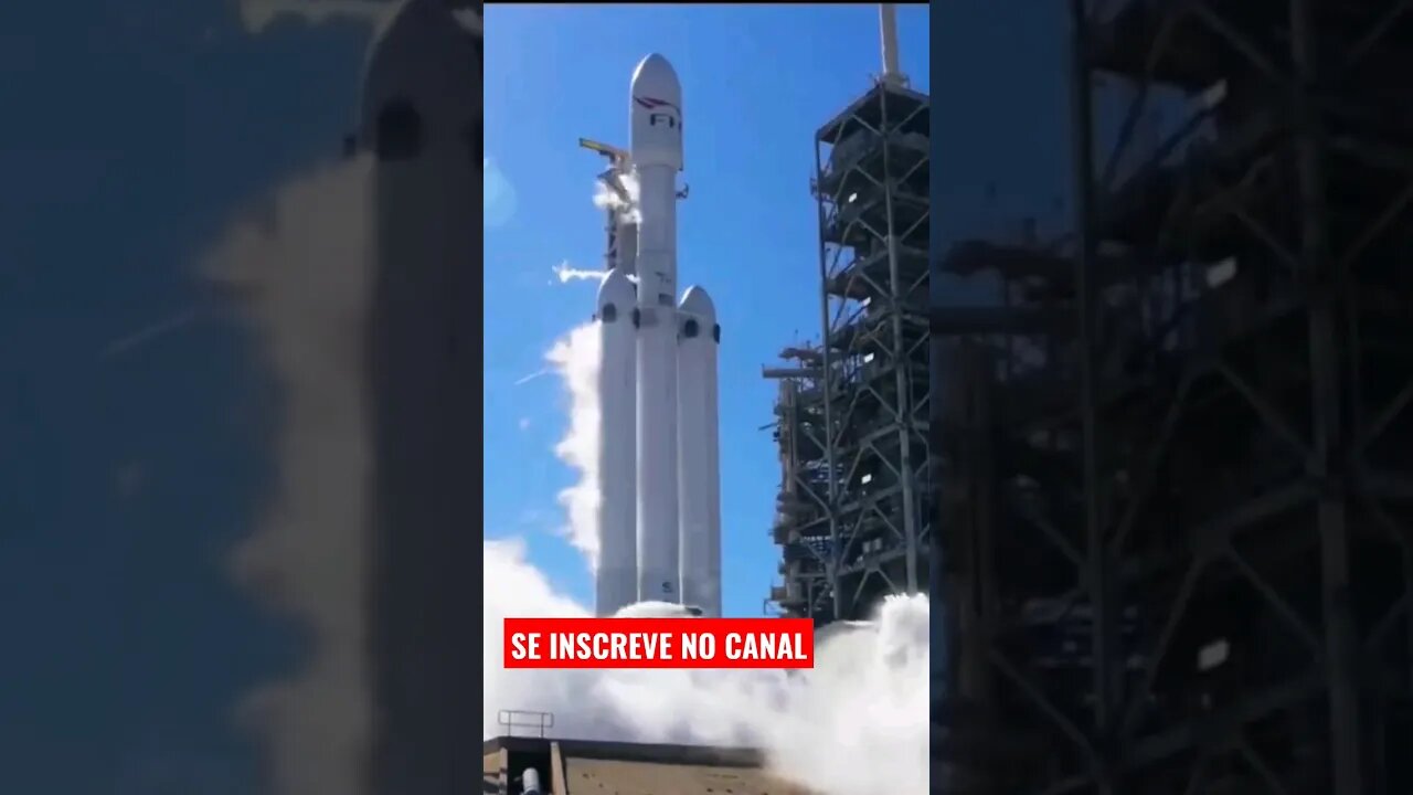 🚀 VEJA A PREPARAÇÃO DO FALCÓN HEAVY ANTES DE PEGAR VÔO PARA O ESPAÇO🚀 CONFIRA#SHORTS
