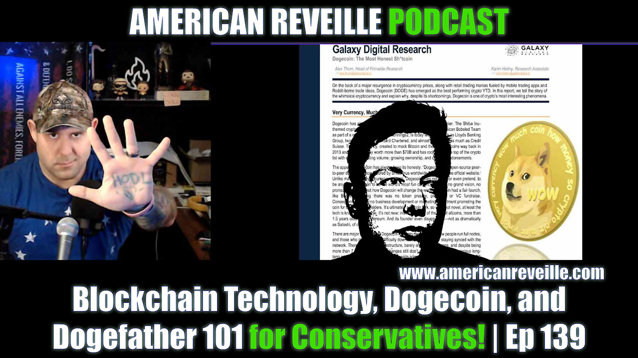 Blockchain Technology, Dogecoin, and Dogefather 101 for Conservatives! | Ep 139