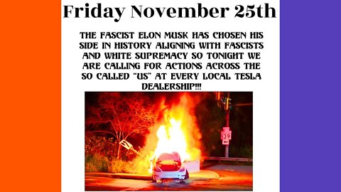 Antifa Threatens Tesla Dealerships 🟠⚪🟣 NPC Crime