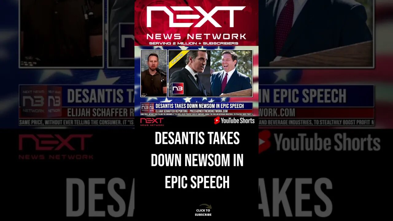 DeSantis Takes Down Newsom in Epic Speech #shorts