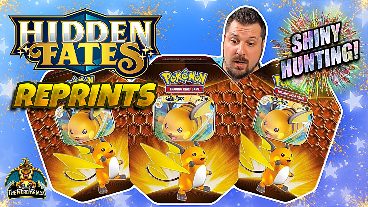 Hidden Fates Reprint Tins | Raichu | Shiny Hunting | Pokemon Cards Opening