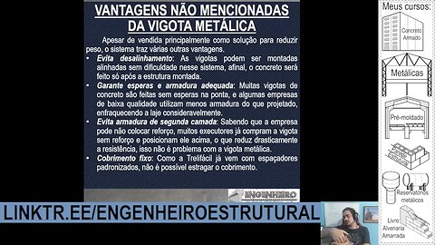 Por que mudei de ideia sobre vigotas metálicas - Eng Estrutural