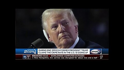 Fact-checking Former President Donald Trump's claim at RNC that crime rate is rising