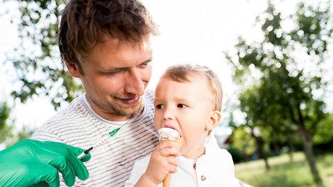 “Pssst…Hey, Kid. I’ll Give You Some Ice Cream IF You Let Me STICK YOU with This Injection”