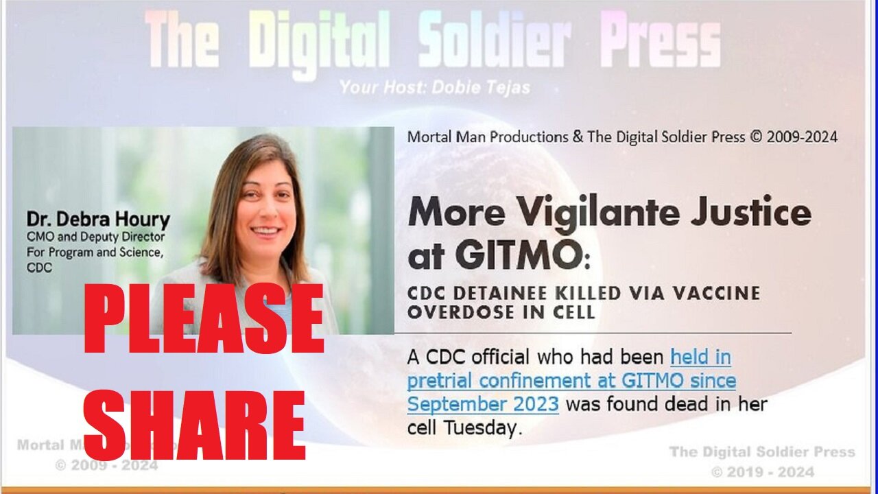 More Vigilante Justice at GITMO: CDC Detainee Killed Via Vaccine Overdose in her cell. PLEASE SHARE