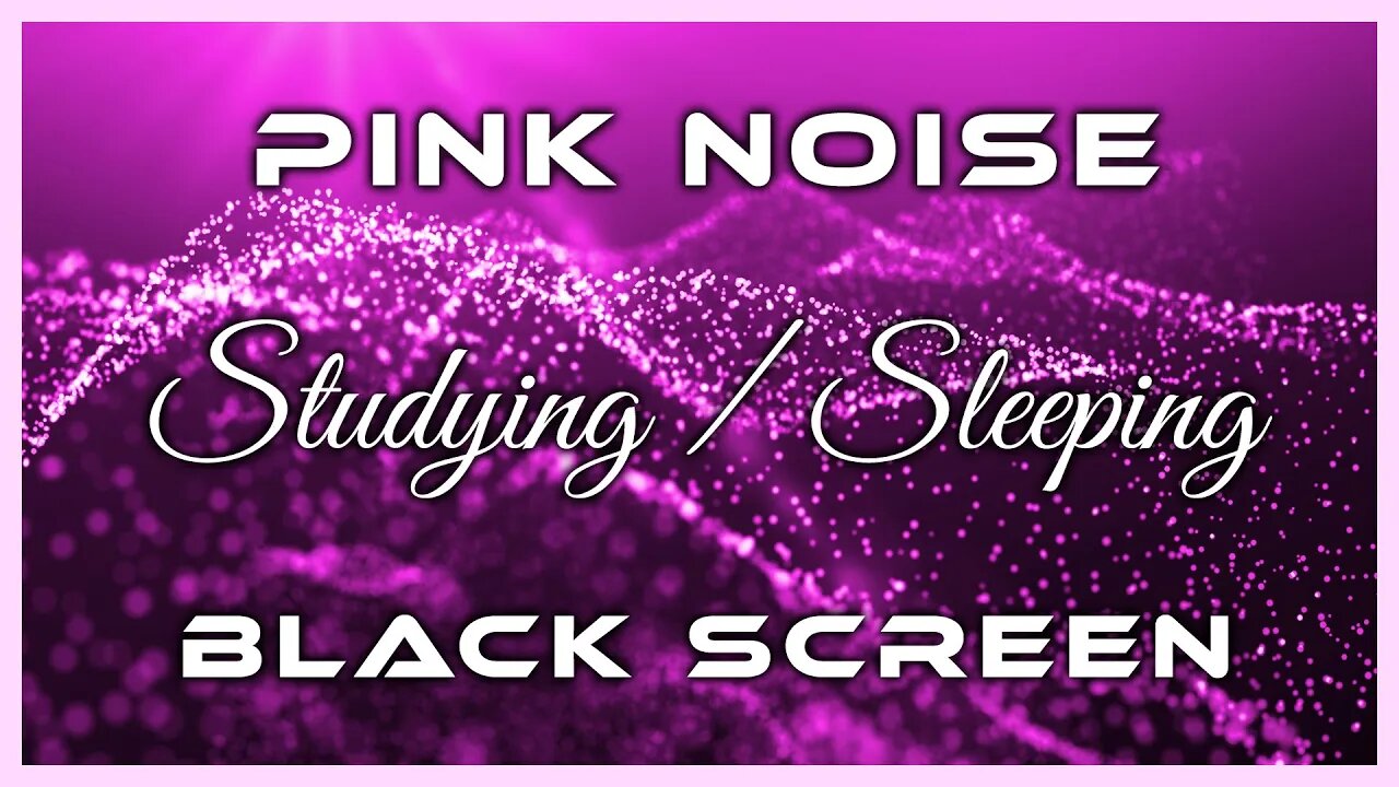 Amazing Pink Noise for Studying or Sleeping | Black Screen | 10 Hours