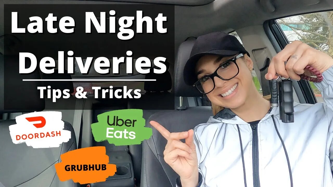 DoorDash, Uber Eats, GrubHub Multi App Driver Ride Along | Late Night Deliveries Tips & Tricks!