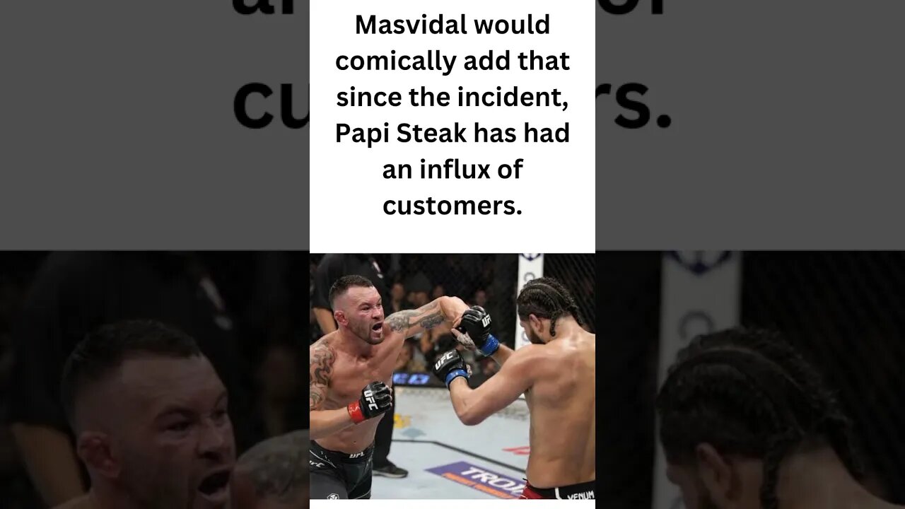 The attack on Colby Covington from Jorge Masvidal's perspective