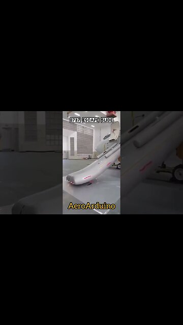 Guys Blowing #B737 Escape Slide in Clean Room Hangar #Aviation #AeroArduino
