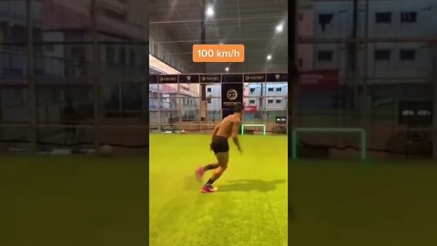 This one touch challenge at 100km/h ball 😳