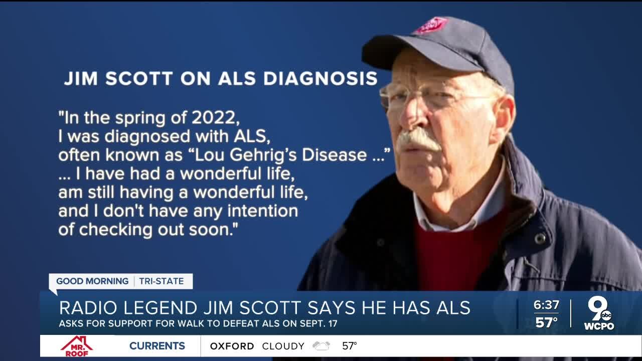 Radio legend Jim Scott says he has ALS