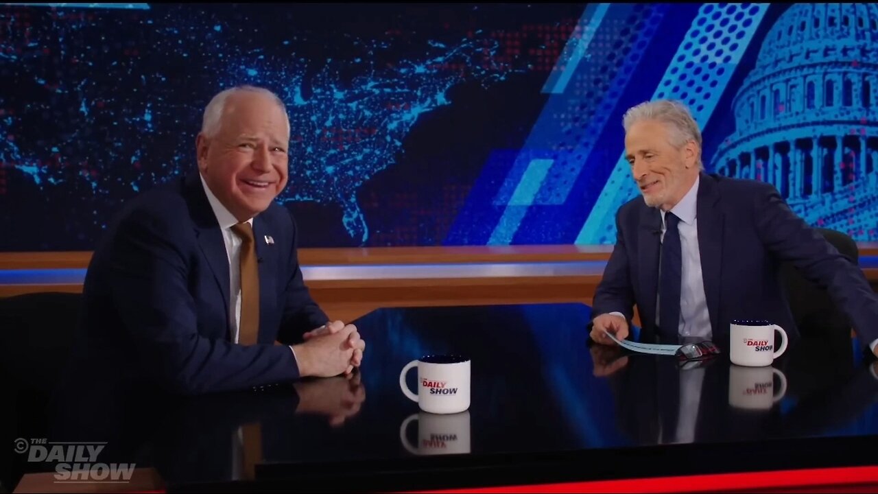 Jon Stewart to Tim Walz: Why The Cheney's?!