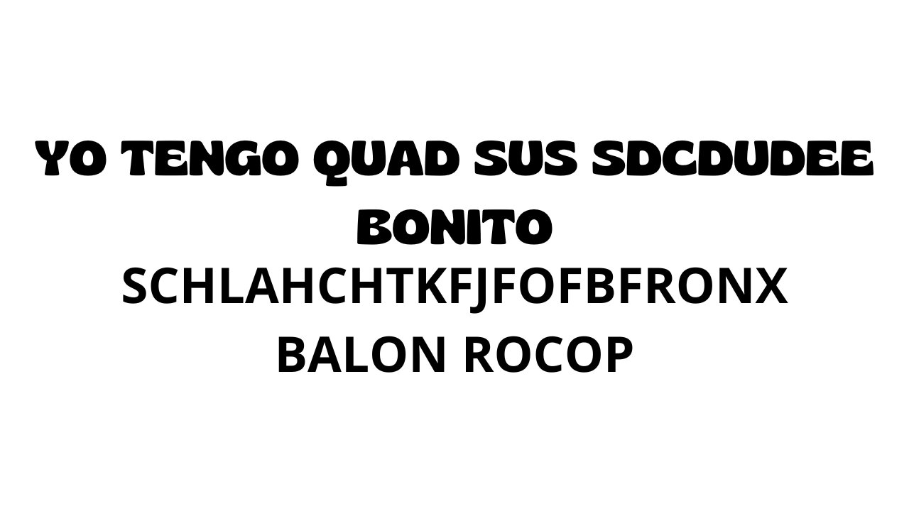 Yo tengo quad sus sdcdudee bonito - Schlahchtkfjfofbfronx Balon Rocop