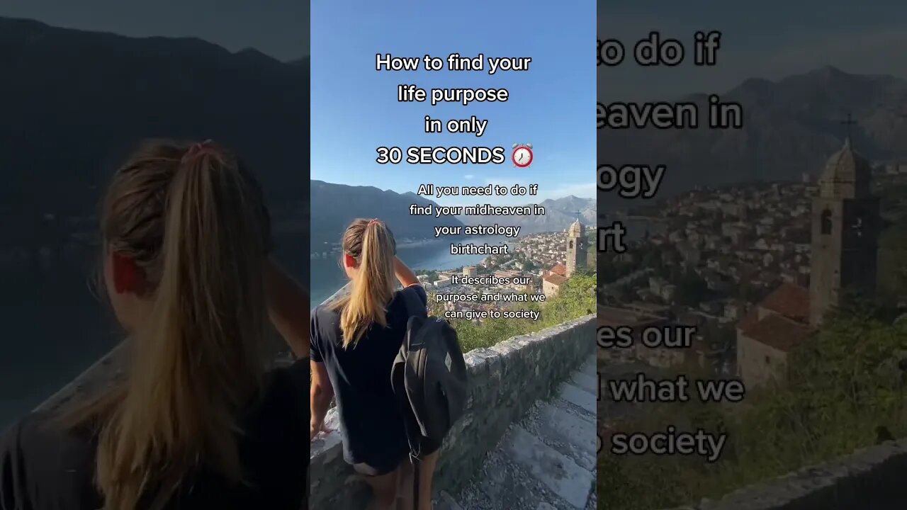 How to find your purpose in 30 seconds