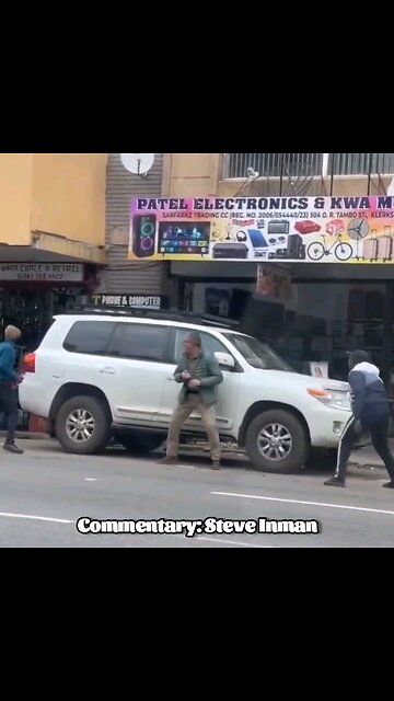 Old Man Stops His Car from Being Jacked