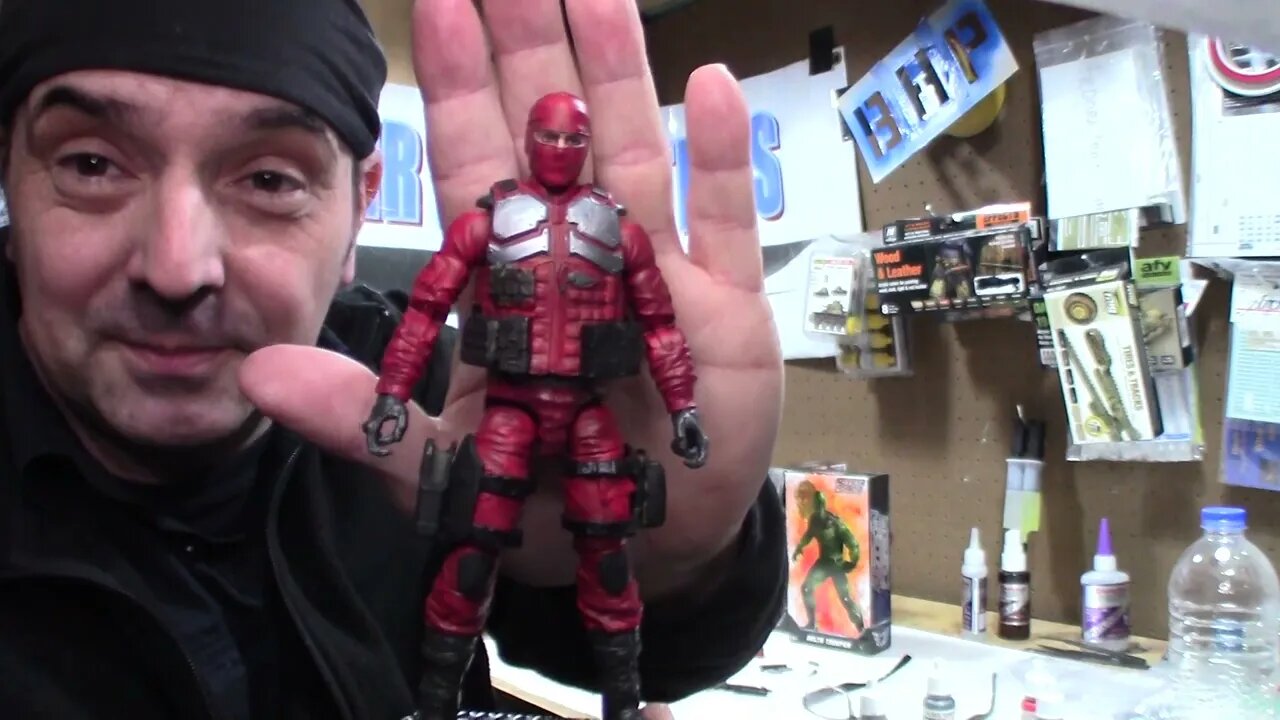 BHP1836 Custom 1/12 Action Force Crimson Shadow trooper figure