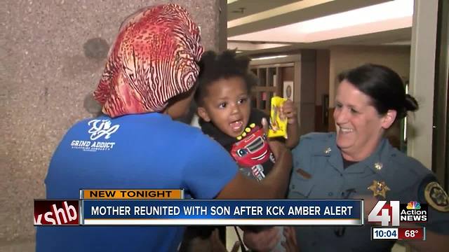 Mom reunited with son after KCK AMBER Alert