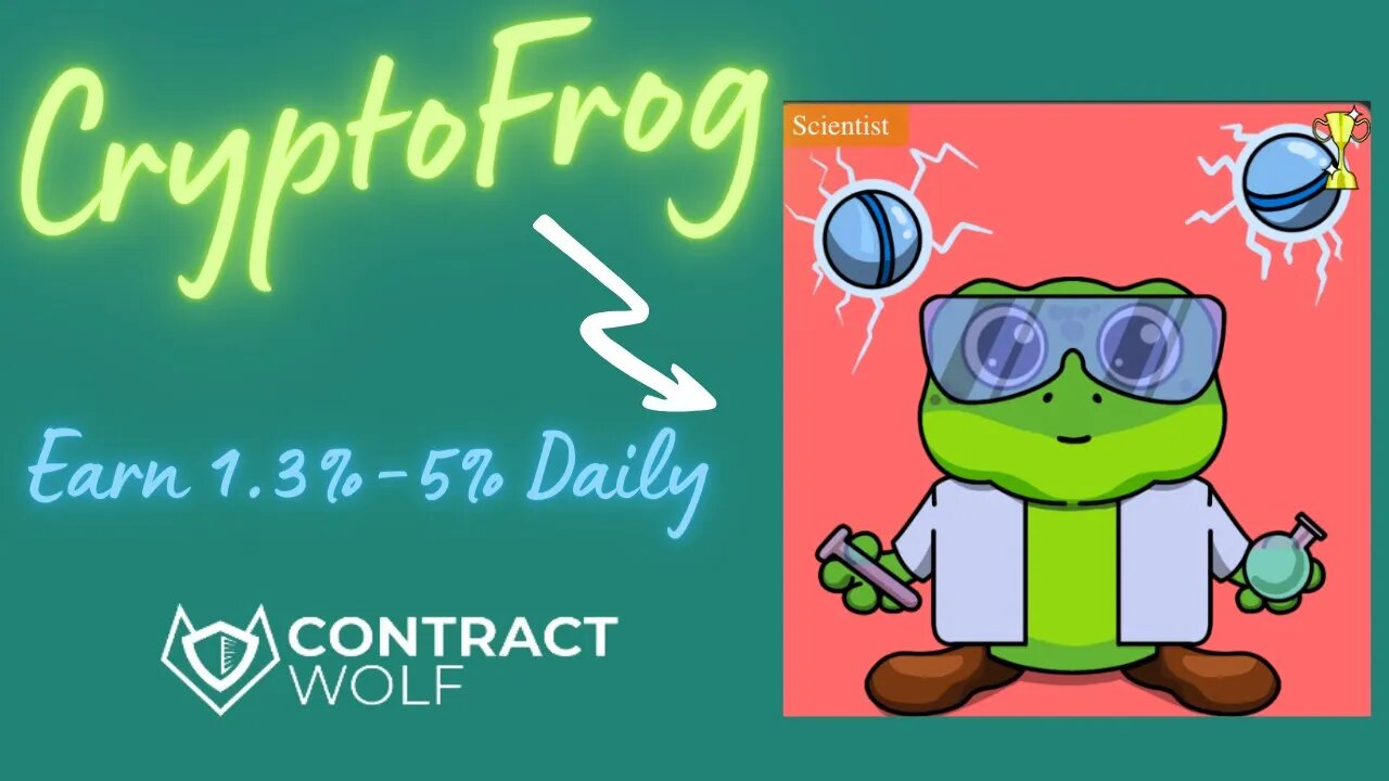 Crypto Frog NFT Review | Earn 1.3%-5% Daily With Crypto Frog 🐸 NFT's