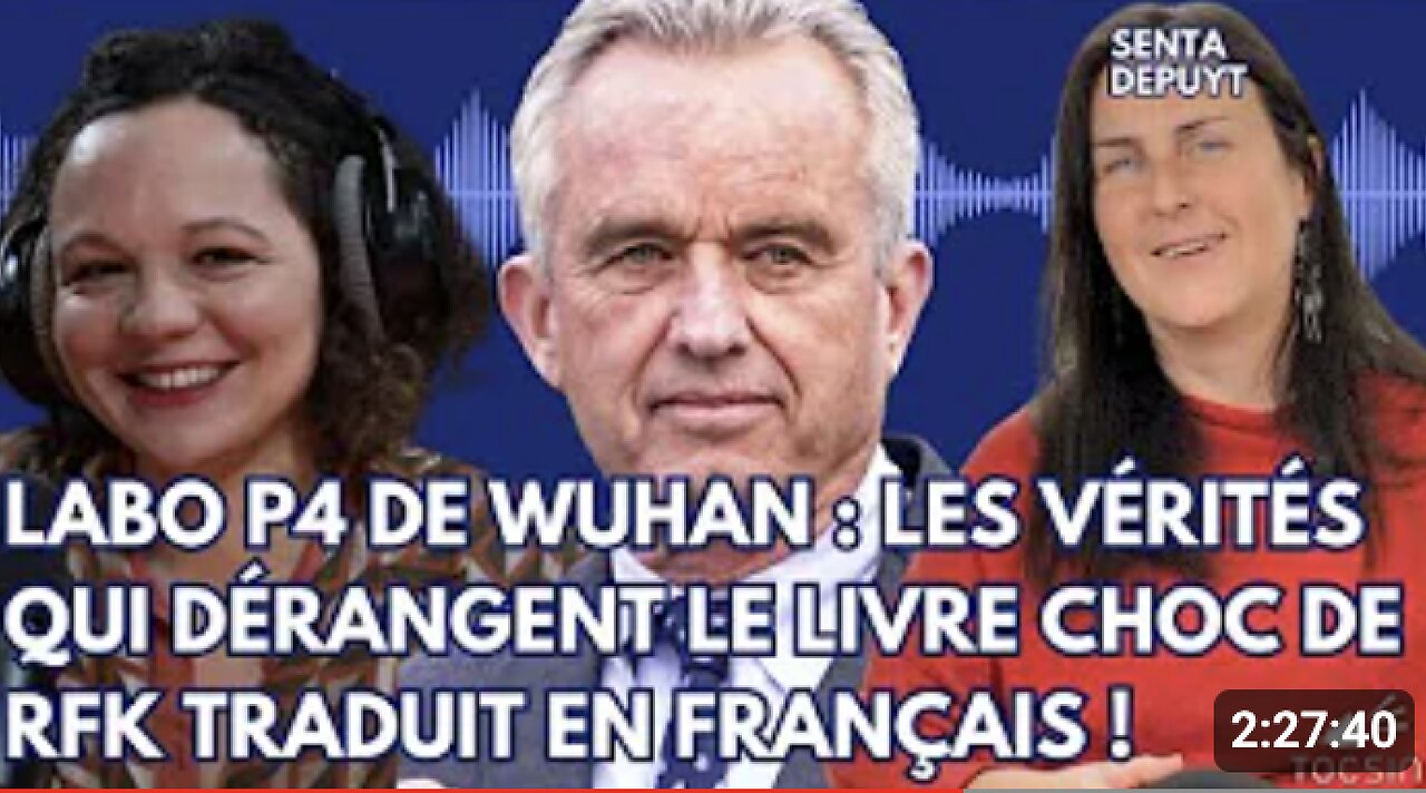 La Matinale de TOCSIN du 18/09/2024 - Le livre choc de RFK Jr. enfin traduit en français !