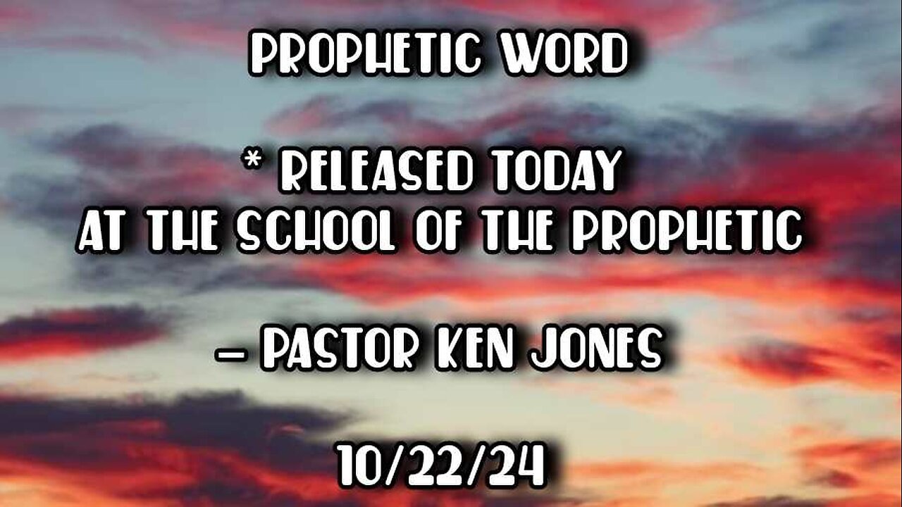 Prophetic Word (From School Of The Prophetic)