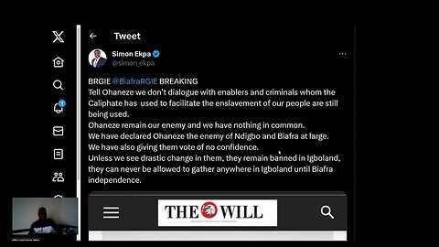 BRGiE News Prime Minister Twitter Space 1st August, 2023 || Update on Day 2 #SitAtHome in Biafraland