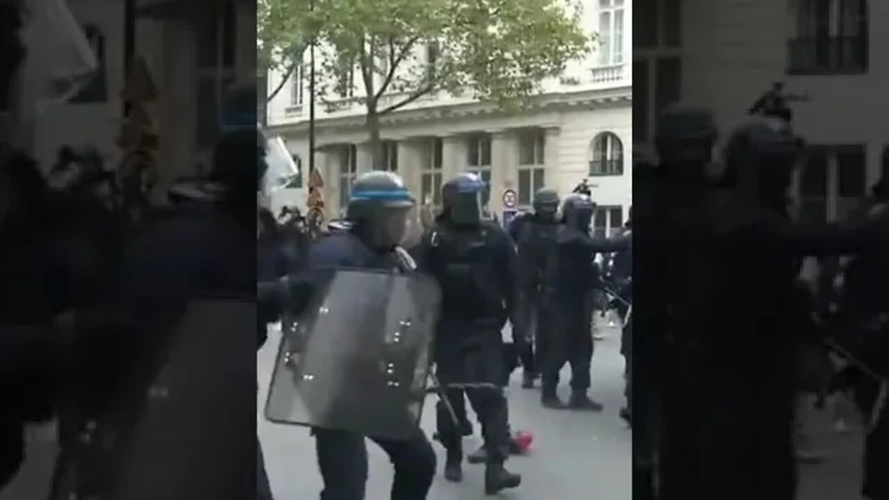 French Police Have Been Repressing Marches Across The Nation In Response To Inflation #france #EU