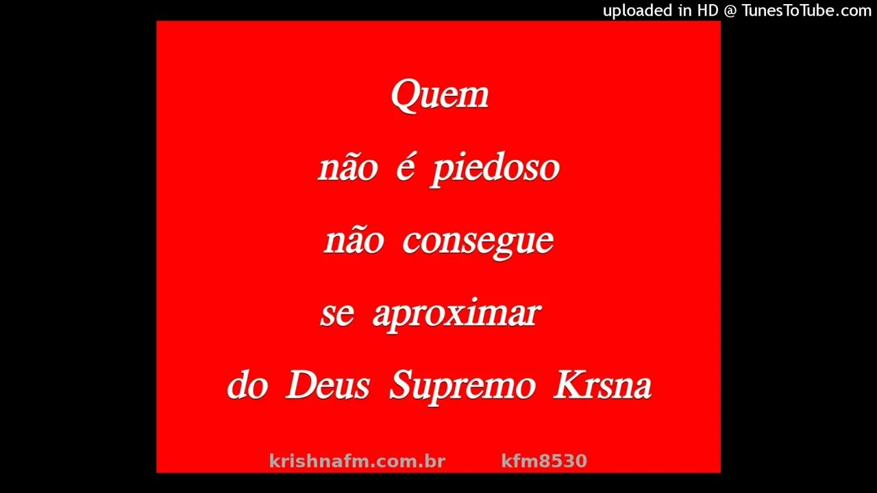 Quem não é piedoso não consegue se aproximar do Deus Supremo Krishna kfm8530