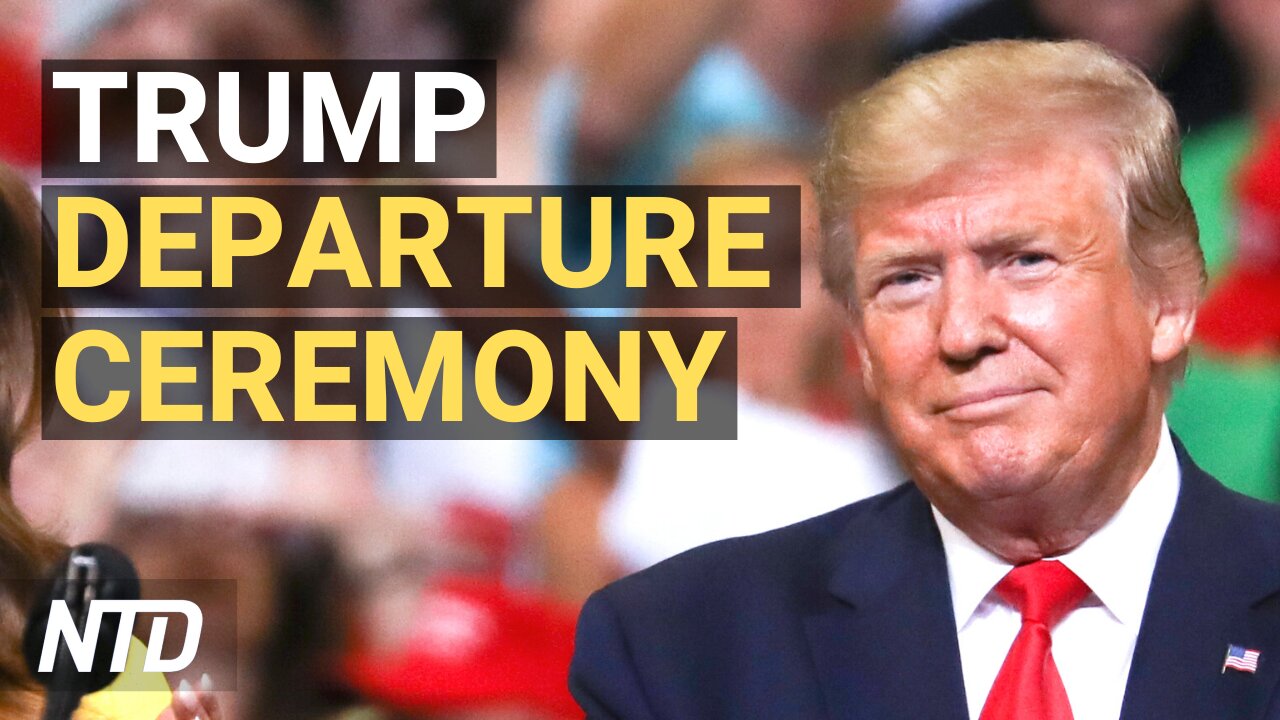 President Donald Trump Departure Ceremony (Jan. 20) | NTD