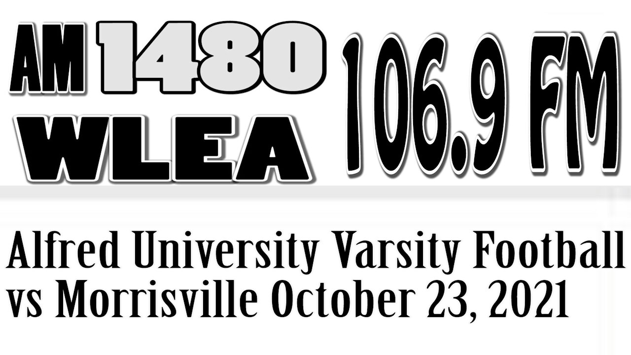 Alfred University Varsity Football vs Morrisville, October 23, 2021, Bob And Pat Codispoti