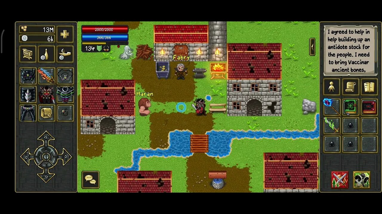 TibiaME - "Easy gold" Selling Ashmor city boss items for 2000 gold each (NPC Haran) 😁