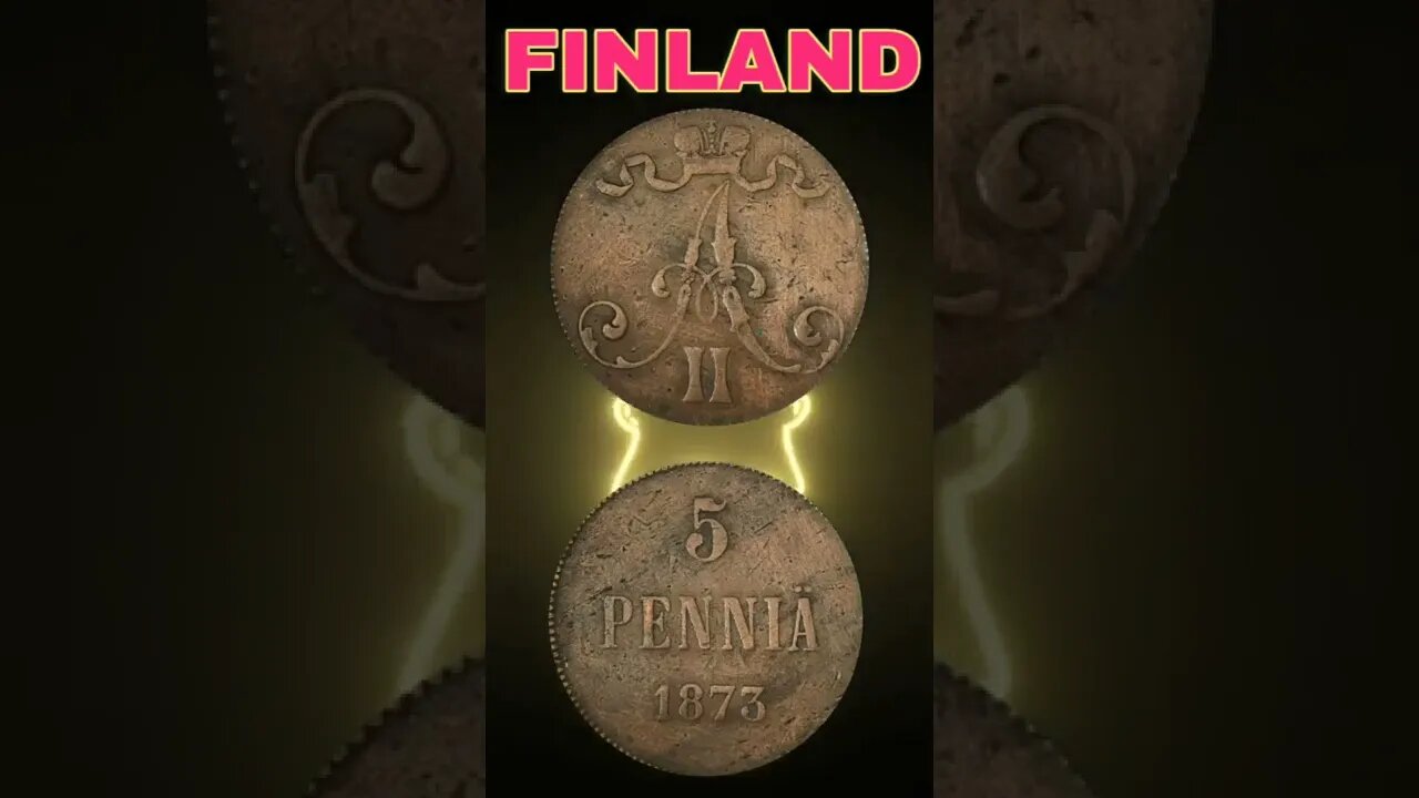 Finland 5 Pennia 1873.#shorts #coinnotesz