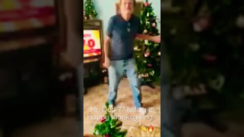 My dad rarely does this, 77 showing he still has the moves!