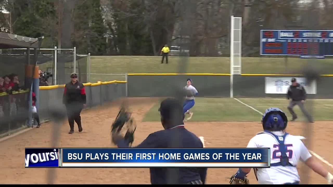 BSU softball team plays at home