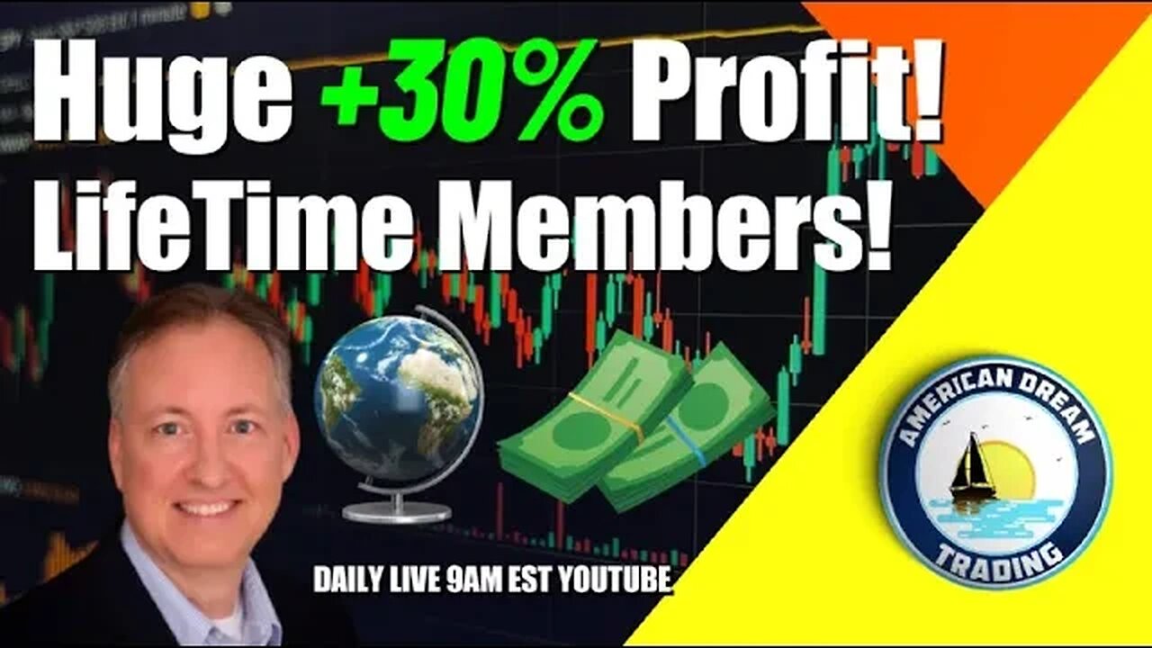 Huge +30% Profit Lifetime Members Stock Market Success