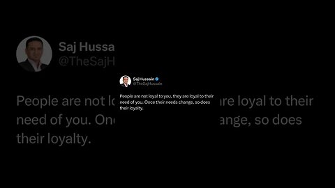 NO ONE IS LOYAL TO YOU! Learn This & Don't Ever Forget It #shorts #entrepreneurship