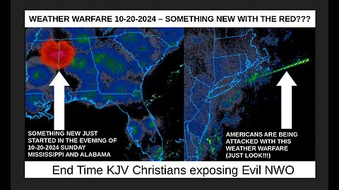 WEATHER WARFARE 10-20-2024 – SOMETHING NEW WITH THE RED???