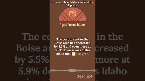 Rent Prices Come Down in Idaho